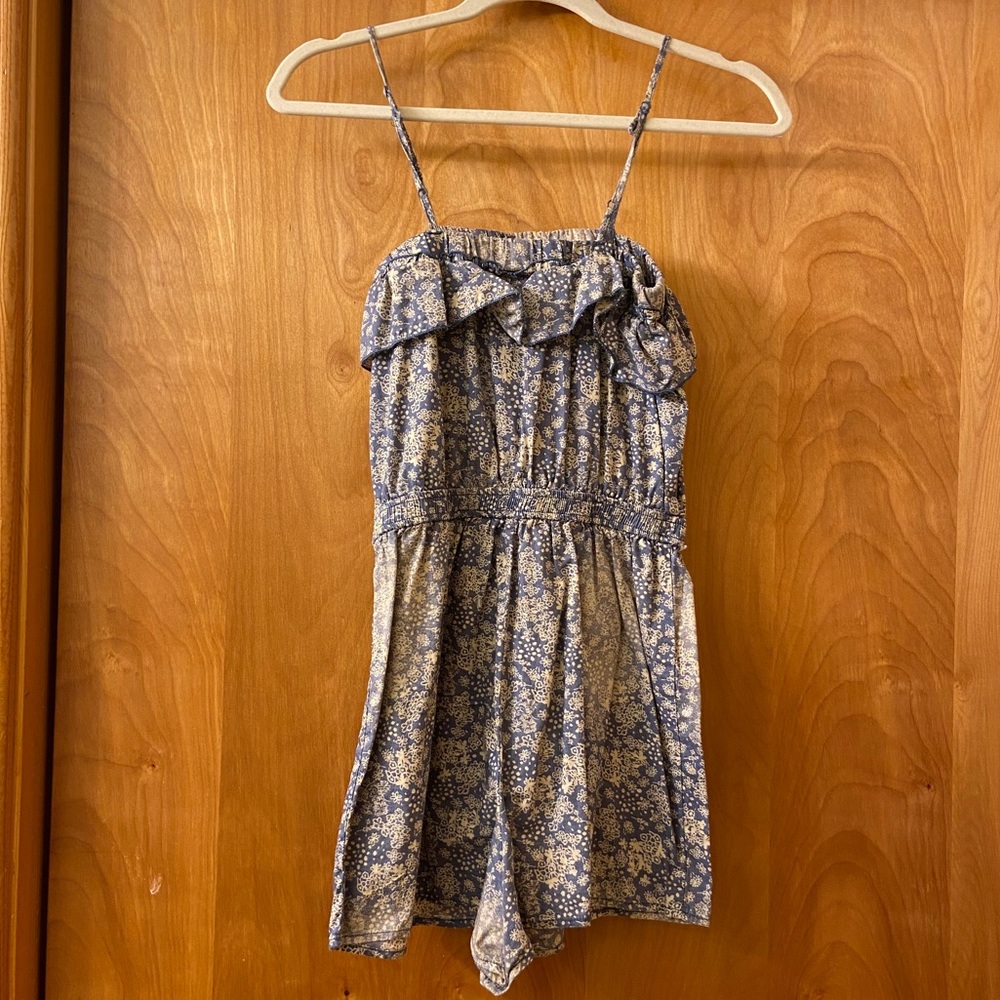 Thin Strapped Faded Romper